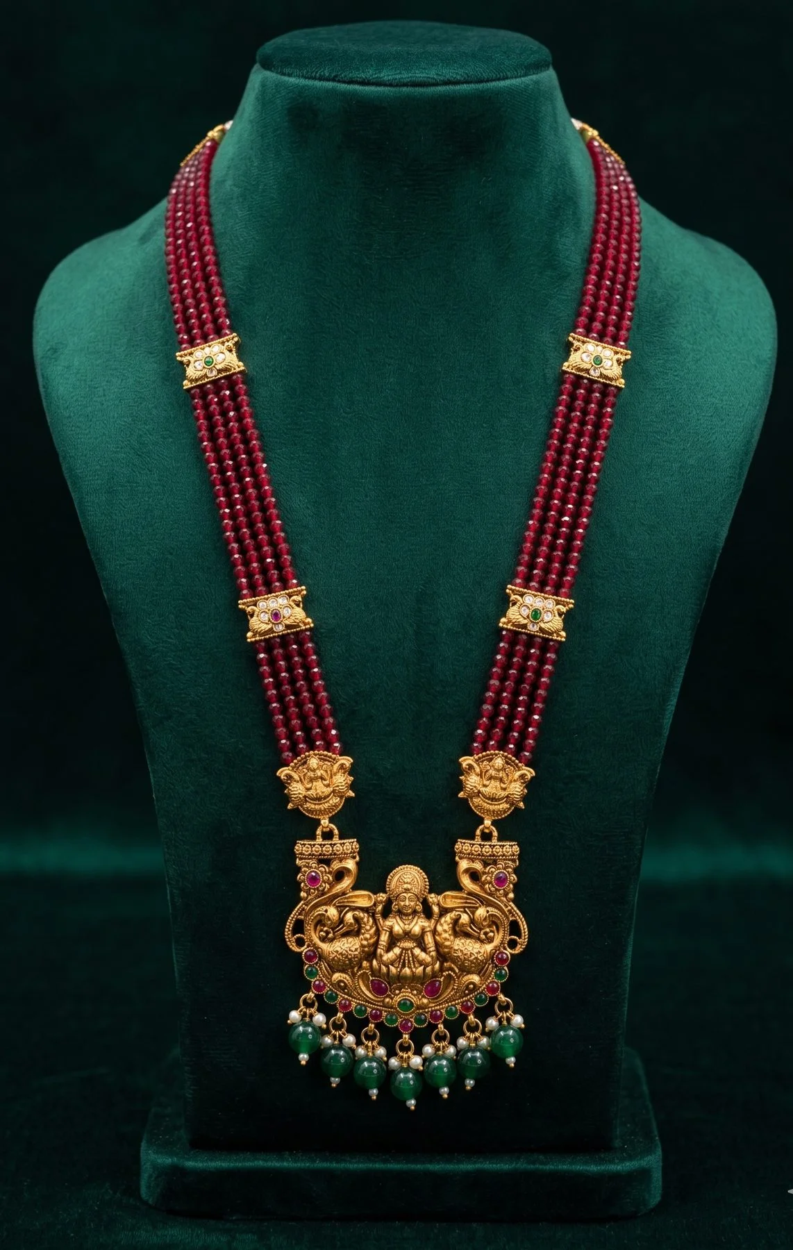 Antique Haaram · Kemp Panel, wholesale imitation temple jewellery by Jagruti Mumbai